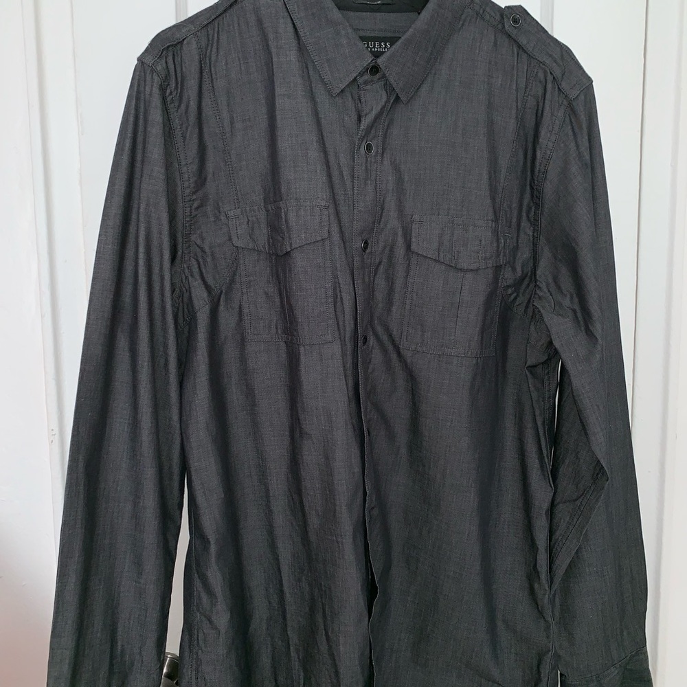 Guess smart slim fit button down